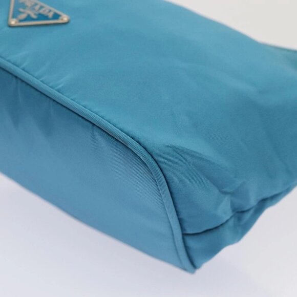 PRADA Chain Shoulder Bag Nylon Light Blue Auth 80225 - Picture 4 of 16
